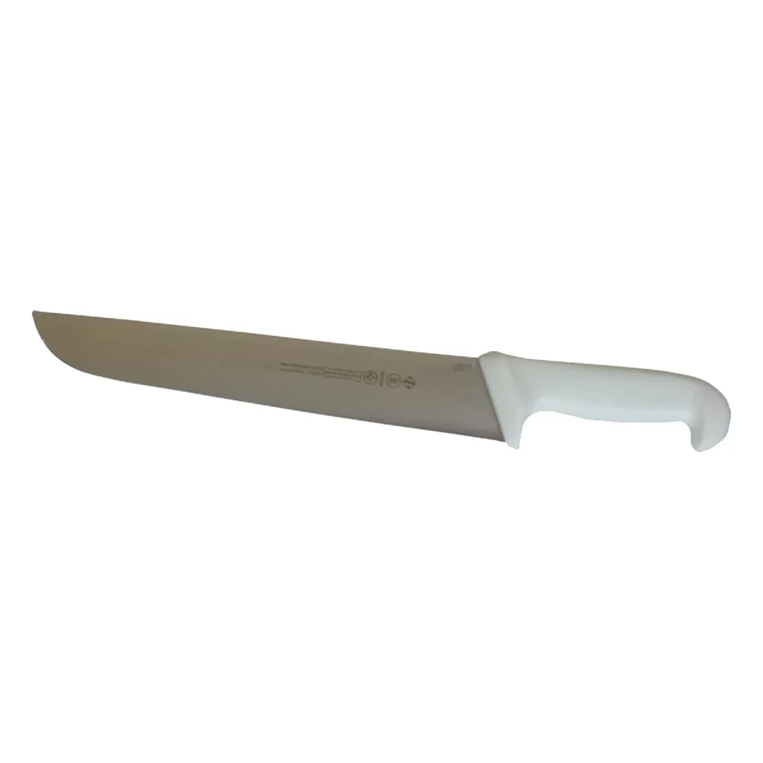 Faca Profissional Mundial 12" Cabo Branco Aço Inox